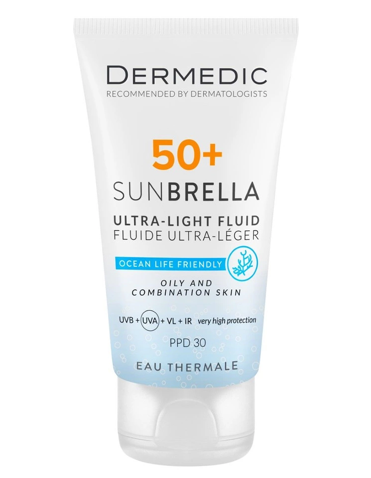 Dermedic Sunbrella krem do twarzy ultralekki SPF 50+ skóra tłusta i mieszana 40ml
