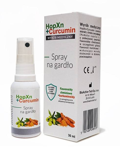 HopXn+Curcumin spray na gardło 30ml